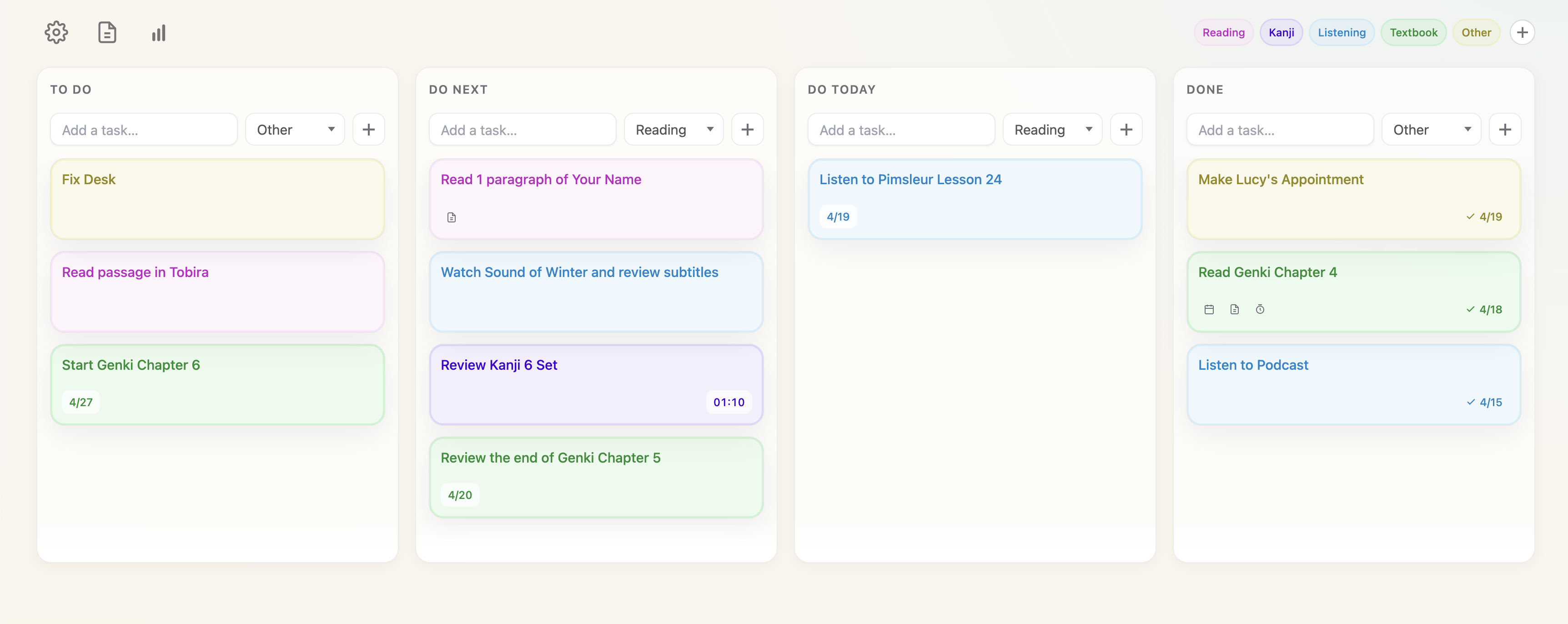Kaerue dashboard preview